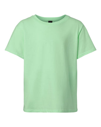 Pretreated Gildan 3000B Youth Light Cotton T-Shirt - Mint Green
