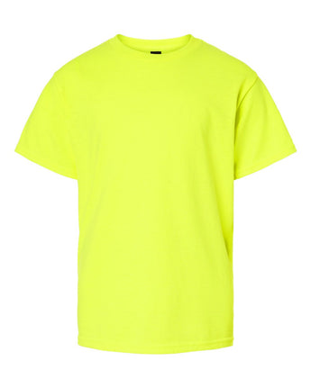 Pretreated Gildan 3000B Youth Light Cotton T-Shirt - Safety Green