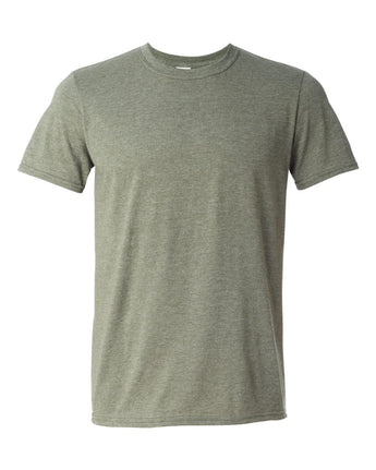 Pretreated Gildan 64000 Softstyle T-Shirt - Heather Military Green