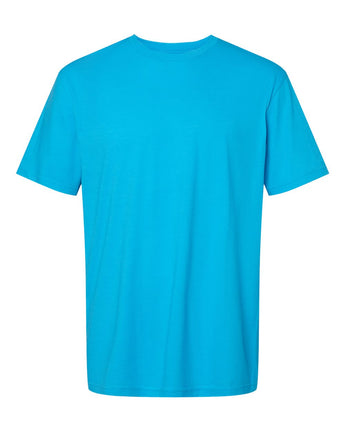 Pretreated Gildan 67000 Softstyle CVC T-Shirt - Caribbean Mist