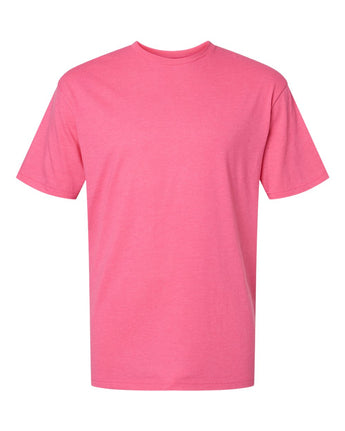 Pretreated Gildan 67000 Softstyle CVC T-Shirt - Pink Lemonade Mist