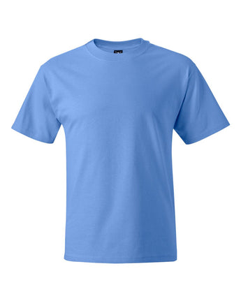Pretreated Hanes 5180 Unisex Beefy-T T-Shirt - Carolina Blue