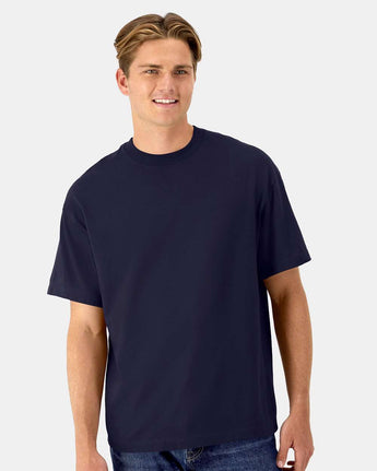 Pretreated Hanes 5180R Unisex Beefy-T Retro Street T-Shirt - Navy