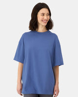 Pretreated Hanes 5180R Unisex Beefy-T Retro Street T-Shirt - Denim Blue