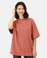 Pretreated Hanes 5180R Unisex Beefy-T Retro Street T-Shirt - Picante Pink