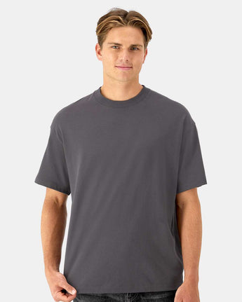 Pretreated Hanes 5180R Unisex Beefy-T Retro Street T-Shirt - Smoke Grey