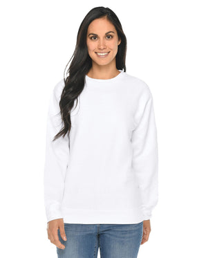 Pretreated Lane Seven LS14004 Premium Crewneck Sweatshirt - White