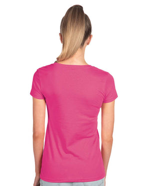 Pretreated Next Level 1510 Women's Ideal T-Shirt - Hot Pink (Back view)