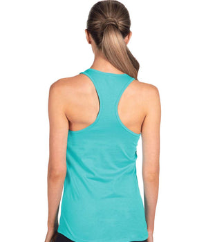 Pretreated Next Level 1533 Women's Ideal Racerback Tank - Back View