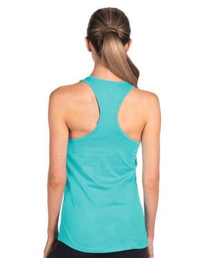 Pretreated Next Level 1533 Women's Ideal Racerback Tank - Back View