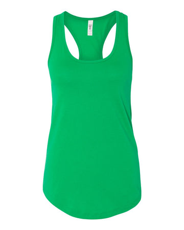 Next Level 1533 Racerback Tank – Silver, Small | Lightweight Cotton Blend For Casual Wear