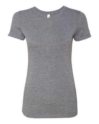 Pretreated Next Level 6710 Women’s Triblend T-Shirt - Premium Heather