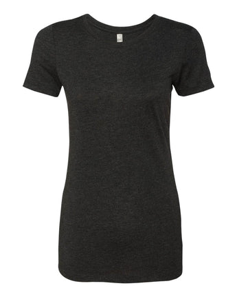 Pretreated Next Level 6710 Women’s Triblend T-Shirt - Vintage Black