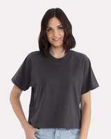 Pretreated Next Level 7610 Women's Heavyweight Boxy T-Shirt - Graphite Black