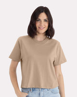 Pretreated Next Level 7610 Women's Heavyweight Boxy T-Shirt - Tan
