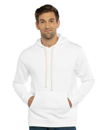 Pretreated Next Level 9303 Unisex Santa Cruz Hoodie - White