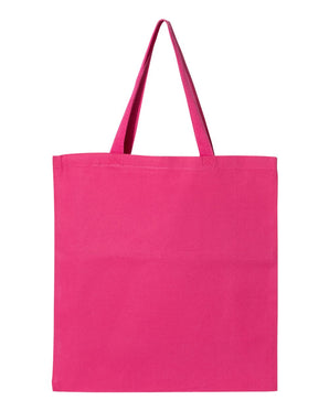 Pretreated Q-Tees Q800 Promotional Tote - Hot Pink