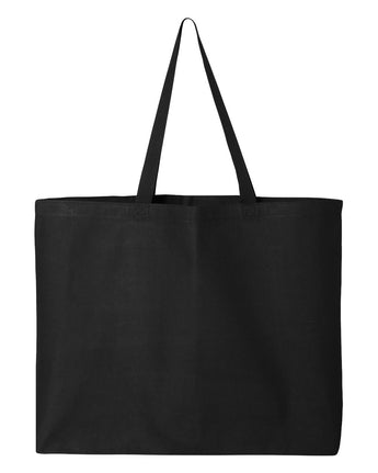 Pretreated Q-Tees Q600 25L Jumbo Tote - Black