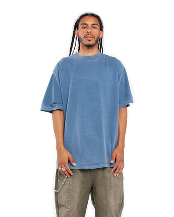 Pretreated Shaka Wear SHGD Garment-Dyed Crewneck T-Shirt - Washed Denim