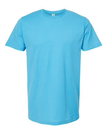 Pretreated Tultex 202 Unisex Fine Jersey T-Shirt - Aqua