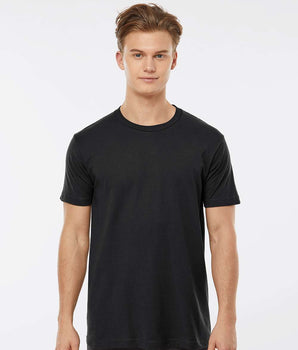 Pretreated Tultex 202 Unisex Fine Jersey T-Shirt - Black