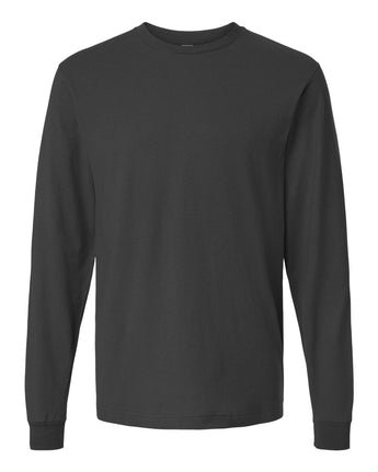 Pretreated Tultex 202LS Fine Jersey Long Sleeve T-Shirt - Charcoal