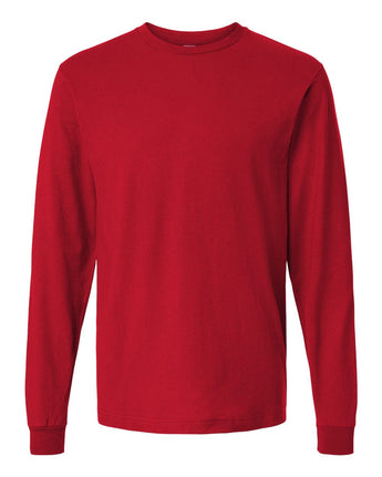 Pretreated Tultex 202LS Fine Jersey Long Sleeve T-Shirt - Red