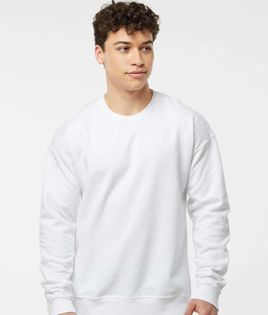 Pretreated Tultex 340 Unisex Fleece Crewneck Sweatshirt - White