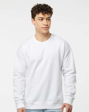 Pretreated Tultex 340 Unisex Fleece Crewneck Sweatshirt - White