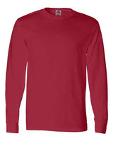 Pretreated Fruit of the Loom 4930R HD Cotton Long Sleeve T-Shirt - Red