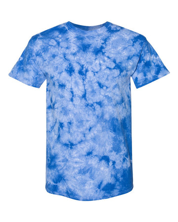 Tie-Dye Crystal Wash T-Shirt S SILVER