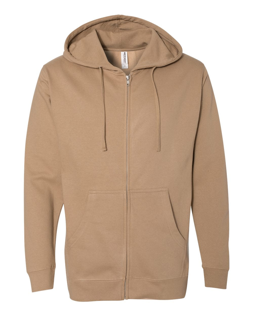 Pretreated Independent Trading Co. SS4500Z Midweight Full-Zip Hooded Sweatshirt