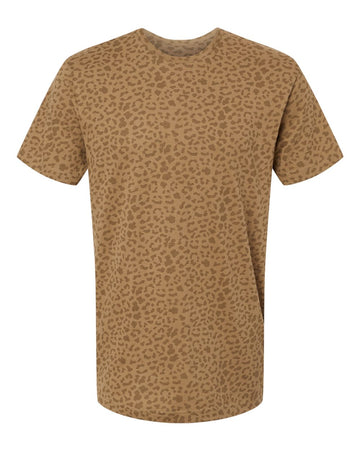 LAT 6901 Men's Fine Jersey T-Shirt - Black Leopard - XL