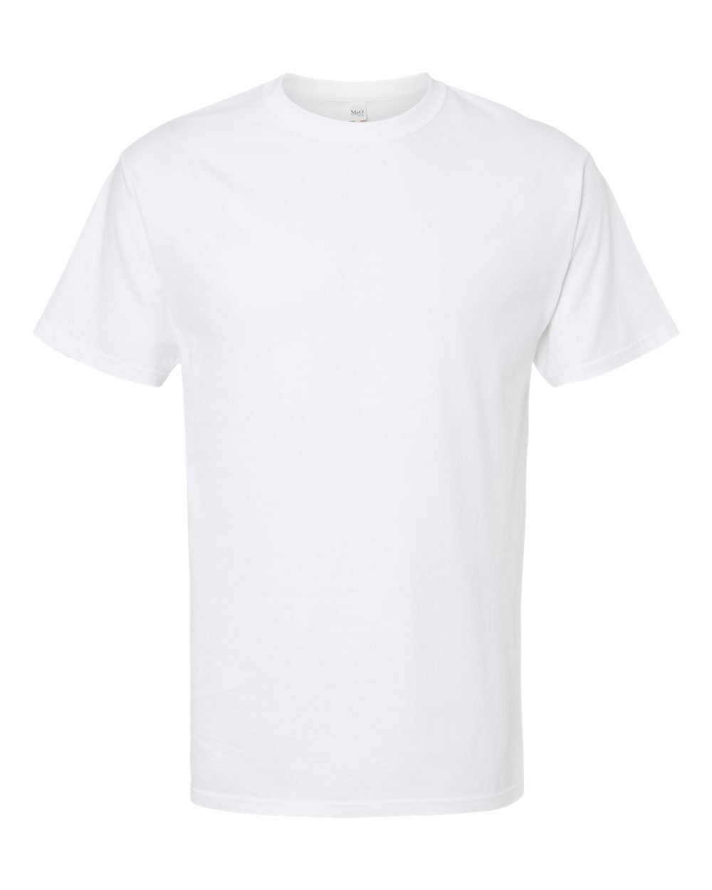 Pretreated M&O 4800 Gold Soft Touch T-Shirt - White