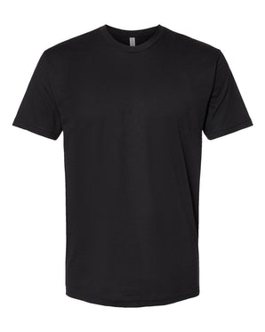 Pretreated Next Level 3600 Unisex Cotton Short Sleeve Crew - Black