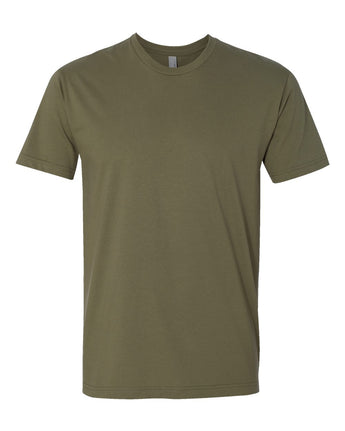 Pretreated Next Level 3600 Unisex Cotton Short Sleeve Crew - Military Green