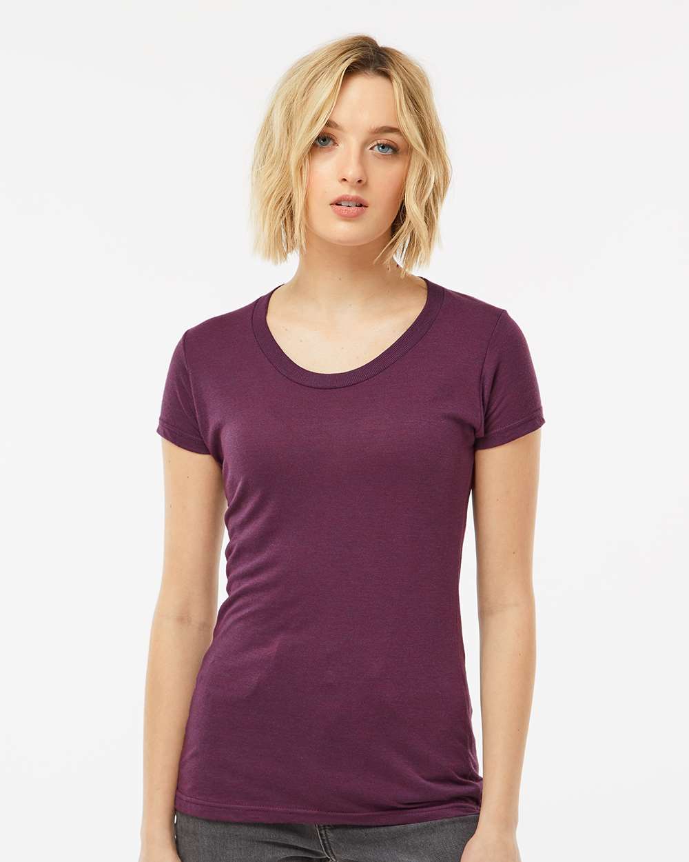 Pretreated Tultex 253 Women's Slim Fit Tri-Blend T-Shirt