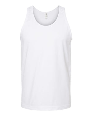 Pretreated Tultex S105 Unisex Fine Jersey Tank Top - White