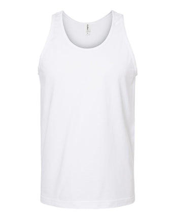 Pretreated Tultex S105 Unisex Fine Jersey Tank Top - White